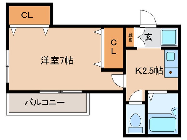 オ－エ－ハイツの物件間取画像